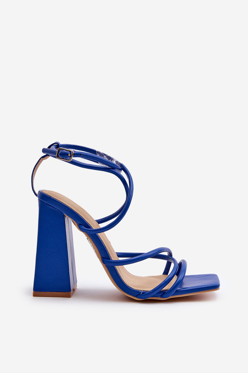 Fashionable High Heel Sandals Blue Josette