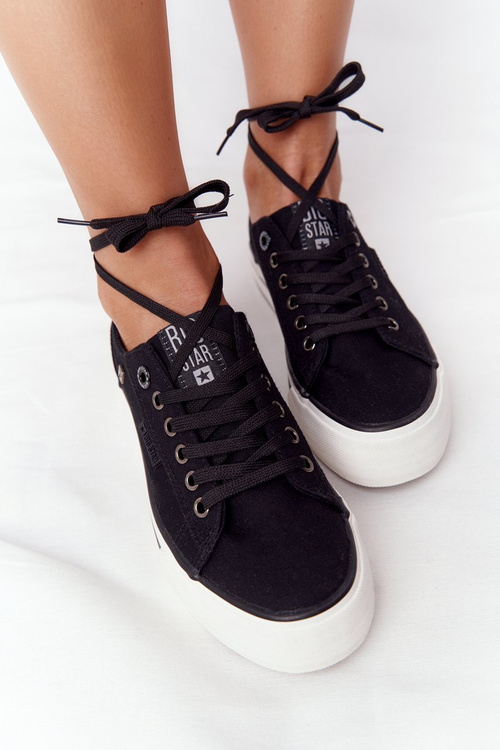 Women's Sneakers On A Platform BIG STAR HH274056 Black