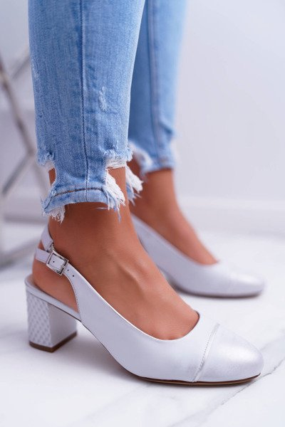 Sergio Leone SK797 Grey Hertes Stiletto pumps