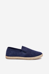 Men's espadrille sneakers made of eco suede navy Lunaria