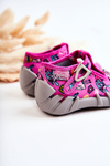 Buty Papcie Supergirl Z Kokardką Różowo-Szare Befado 110P457