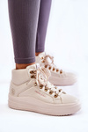 Women's High Sneakers Cross Jeans KK2R4027C Beige