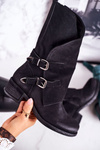 Women's Insulated Boots With Buckles Black Cassidy