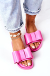 Rubber Slippers With A Bow Fuchsia April