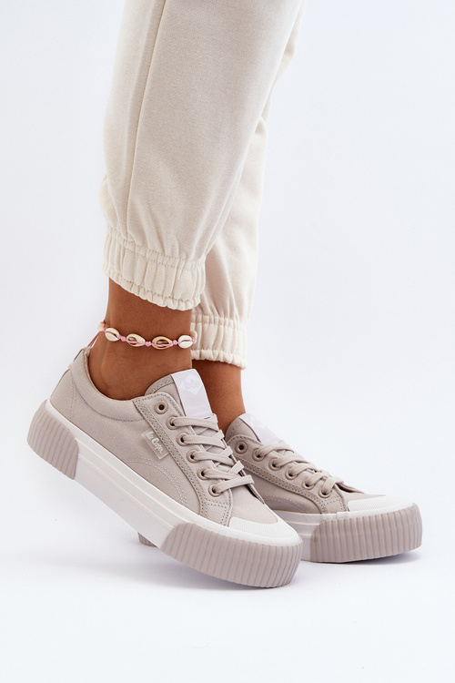 Women's sneakers on a thick sole Lee Cooper LCW-24-31-2178 Grey