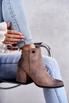 Women's Suede Ankle Boots La.Fi 260039DTA-SU Beige