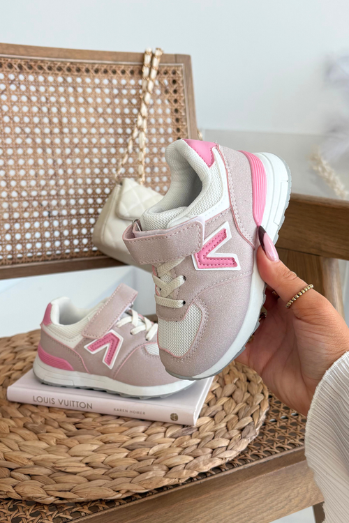 Sportowe Buty Dziecięce Sneakersy Różowe Galisse