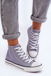 Women's Classic High Top Sneakers Gray Remos