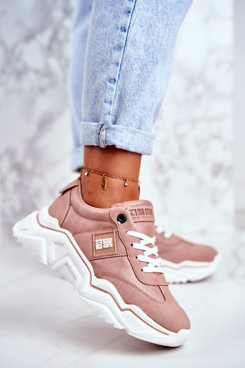 Buty Sportowe Sneakersy Big Star Różowe GG274210