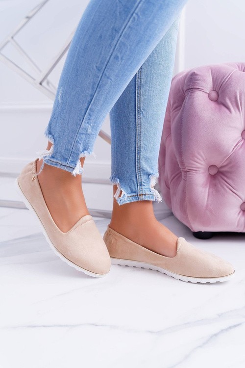 Vices | Beige Suede Imany Ballerinas