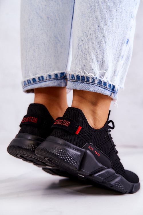 Buty Sportowe Damskie Memory Foam Czarne Big Star JJ274273