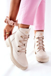 Women’s Leather Boots Beige Nicole 2674