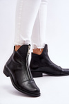 Leather Zipper Boots Nicole 2785/037 Black