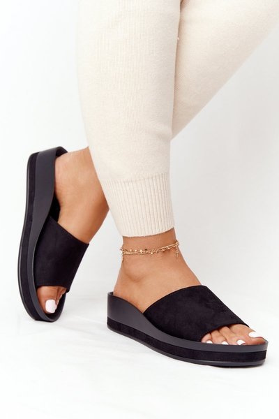 Wedge Slippers Vinceza 21-17113 Black