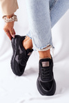 Damskie Sportowe Buty Sneakersy Czarne Bethell