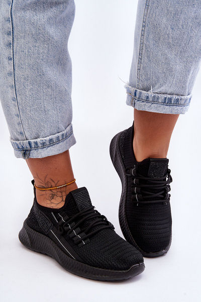 Women's Slip-on Sport Shoes Black Hold Me!