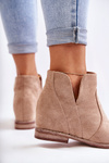 Suede Boots With Cut-outs On A Flat Heel Belgie Henriette