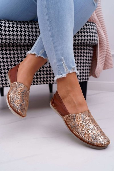 Women's Ballerinas Brown Maciejka 1930A-29/00-6