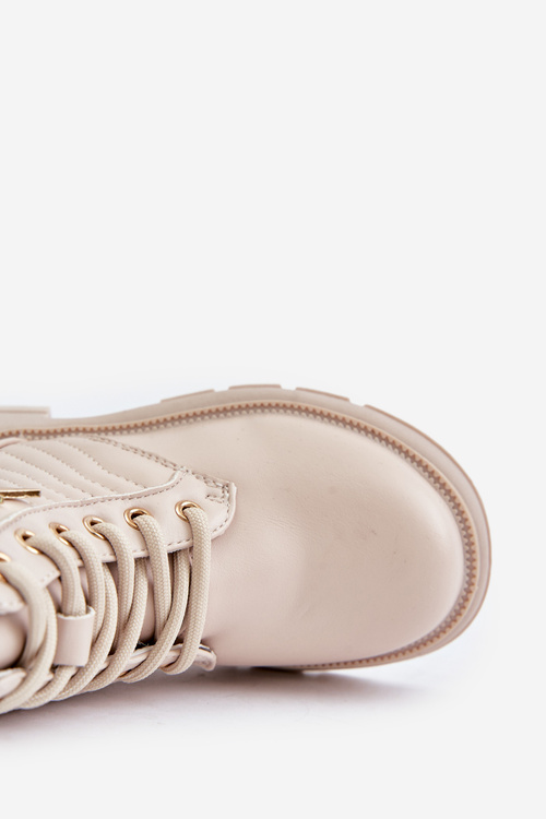 Kids' Glossy Lined Boots with Black-Pink Decoration Bunnyjoy