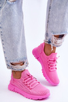 Buty Sportowe Sneakersy Damskie Wsuwane Różowe Rosett