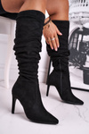 Women's High Boots On High Heel Black Dynamic