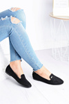 Women's Suede Ballerinas Black Neala
