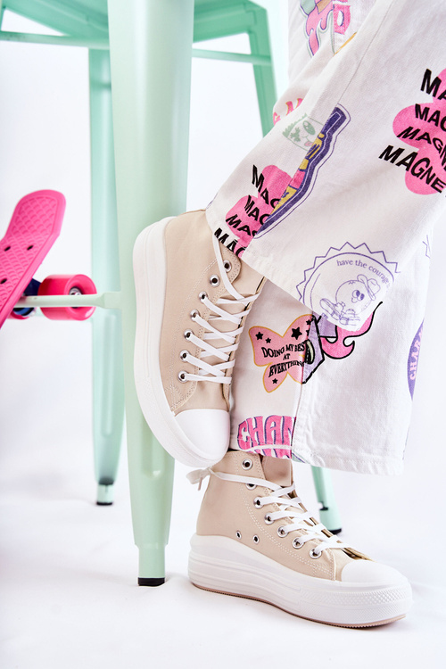 Women's High-top Sneakers Beige Carlyn