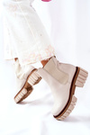 Ankle Boots Worker Maciejka Beige 05312-04