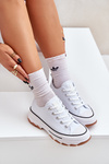 Low Women's Sneakers On Platform White Aradwin