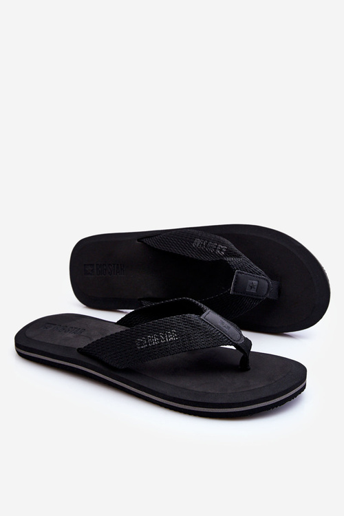 Men's Foam Flip Flops Big Star LL174618 Černá
