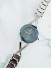 Women's Giorgio & Dario Watch With Sequins Cube Silver