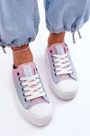 Low Platform Sneakers Big Star LL274A187 Pink and Blue