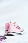 Children's Zirconia Sneakers Pink Smile
