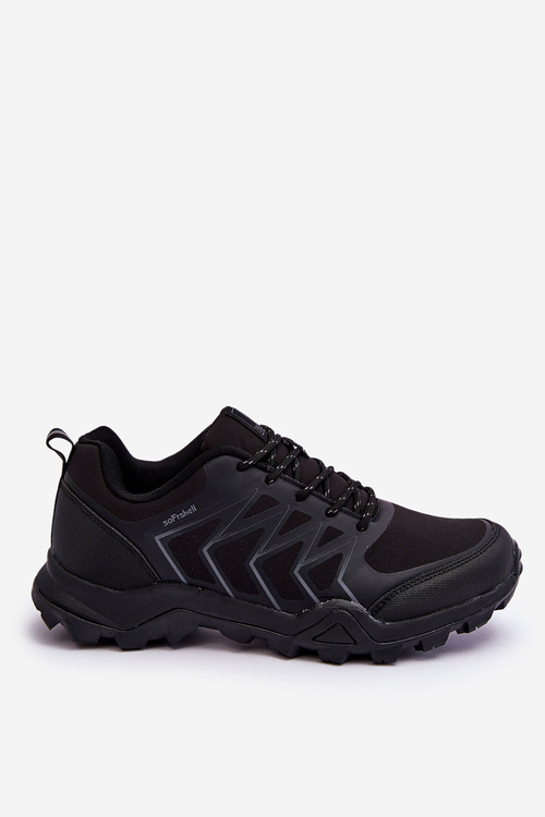 Men's Softshell Trekking Sports Shoes Black Jack