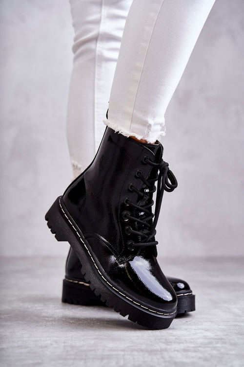 Women's Flat Boots Black Kognito