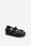 Black Children's Ballerina Flats With Bow Jellema