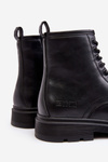 Fleece-Lined Zip-Up Boots Black Big Star MM174080