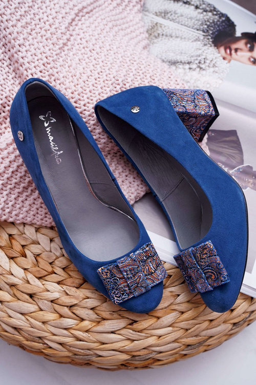 Women's Maciejka Suede Blue 3356A-17/00-1 pumps
