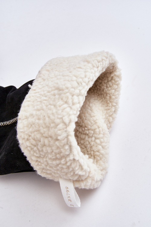 Women's Suede Boots on Massive Platform Maciejka 06312-01 Black