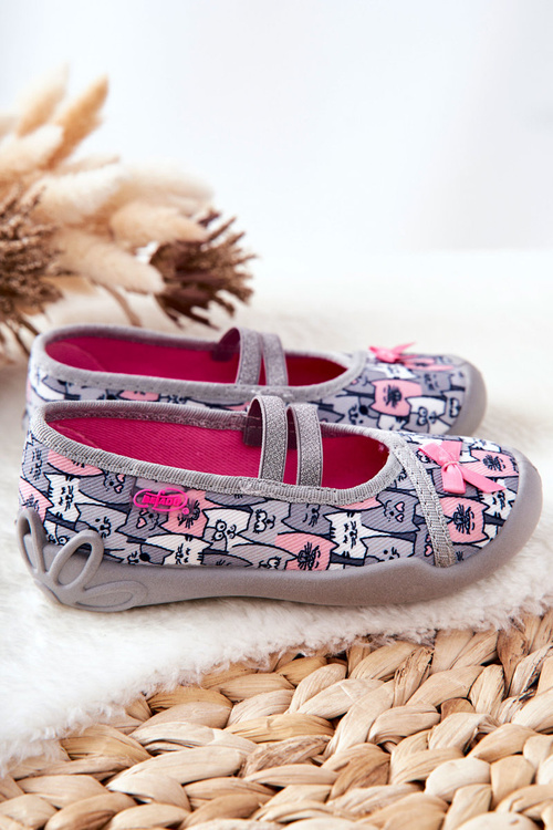 Flip-flops Ballerinas Befado Cats 116X297 Grey