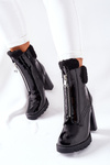 Women’s Ankle Boots Shiny Black Arleston