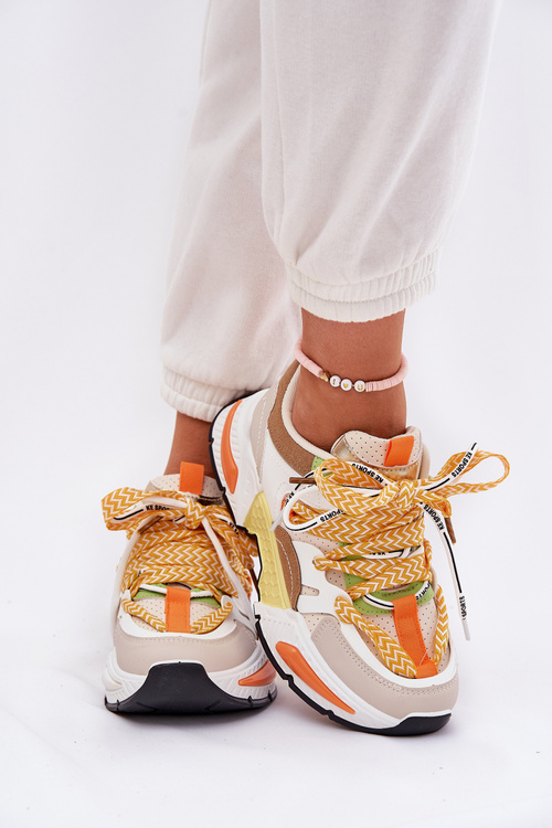 Buty sportowe Sneakersy Z Podwójnym Sznurowaniem Damskie Multikolor Efobell