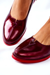 Women's Patent Leather Shoes Maciejka 05035-23 Bordeaux