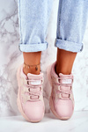 Buty Sportowe Skórzane Big Star Różowe GG274637