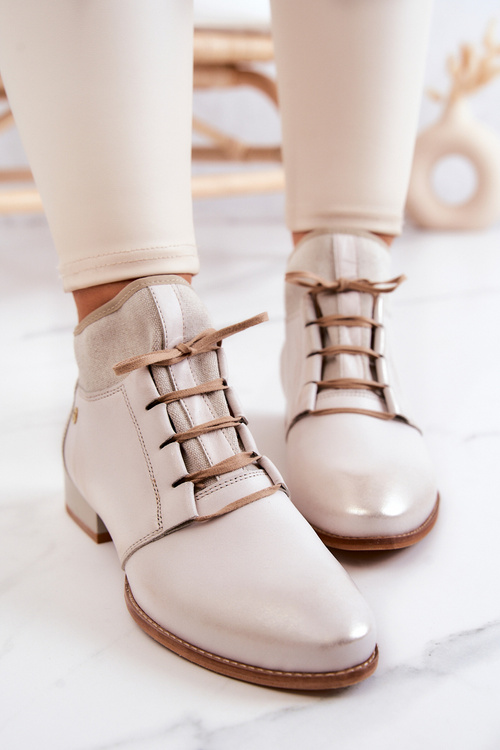 Women’s Boots Maciejka Leather Light beige 04744-22