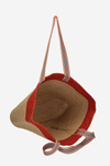 Beach Basket Bag NOBO XP0400-C003 Beige-Orange