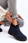 Lined Low Women's Snow Boots Navy Enmore
