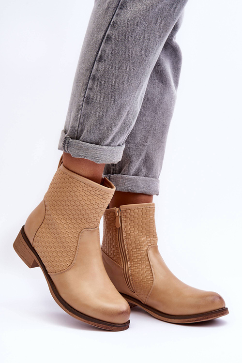 Women's Woven Boots Beige Chilly
