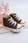 Children's High Sneakers Khaki Filemon