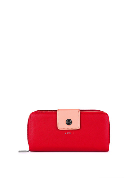 Large Women's Zip Wallet Red and Orange Huntress